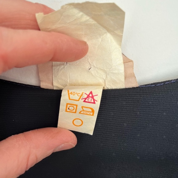 Vintage Sears Floral Navy Dress - Picture 7 of 9